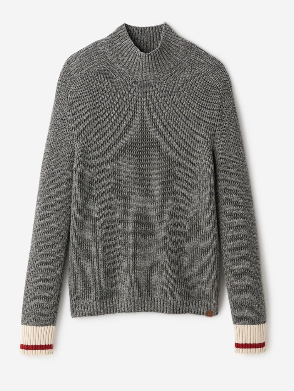 NWT Roots Womens Cabin Turtleneck Grey Oat Mix Sweater Size Medium